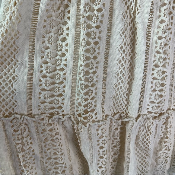 Tuckernuck Ivory Sand Crawford Lace Mini Dress SZ XL - Picture 3 of 7